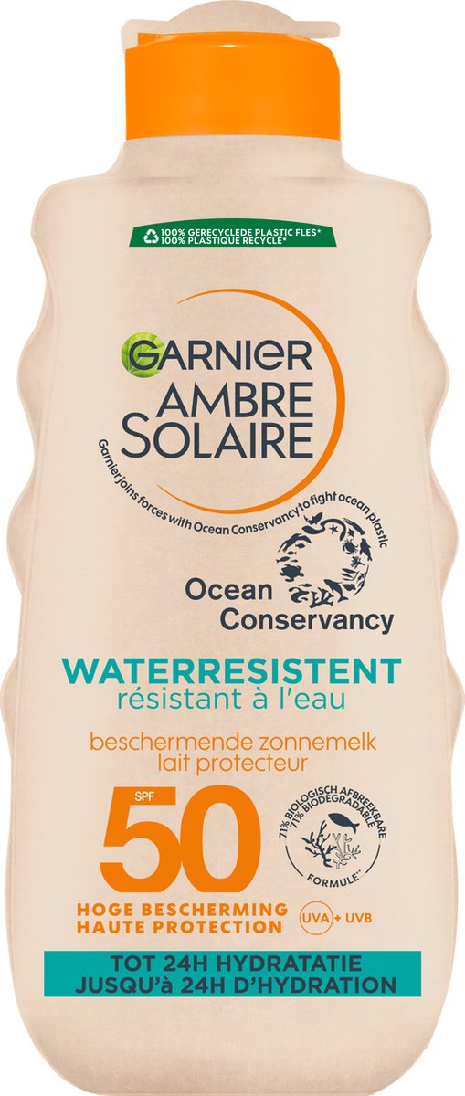 Garnier Ambre Solaire Waterresistente Zonnebrand Melk SPF 50