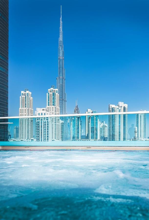 Hotel met uitzicht op Burj Khalifa, Dubai Hotel met uitzicht op Burj Khalifa, Dubai
